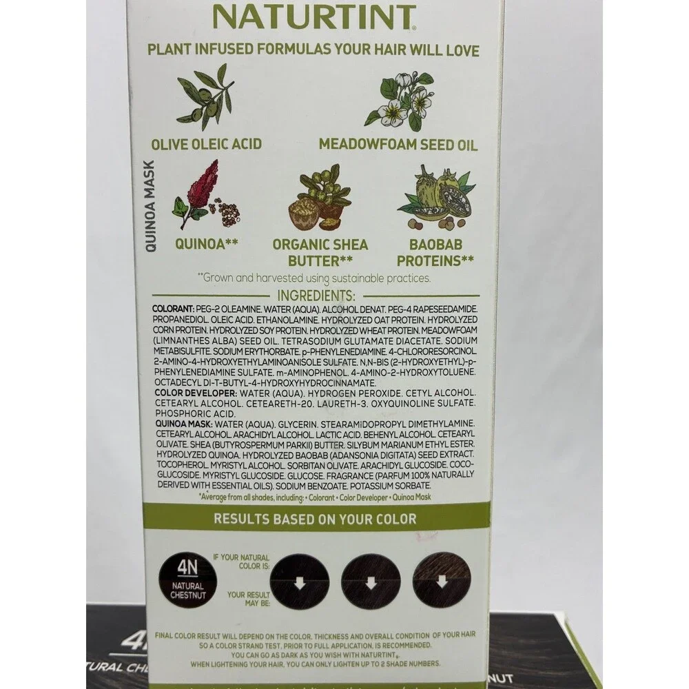 Naturtint 4N Permanent Hair Color Gel Natural Chestnut Brown 3 Pack